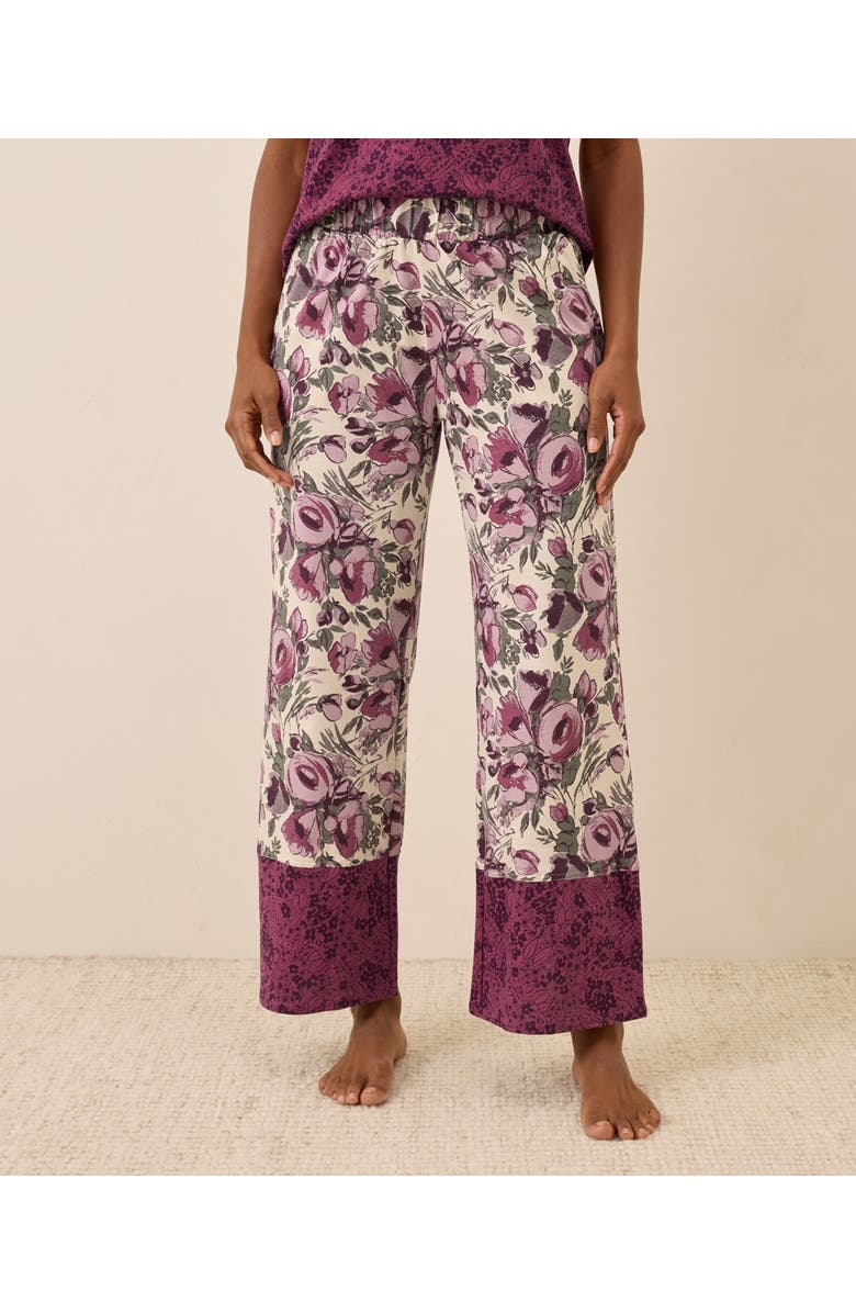 Pact Organic Staycation Sleep Pant, Alternate, color, Gathered Garden