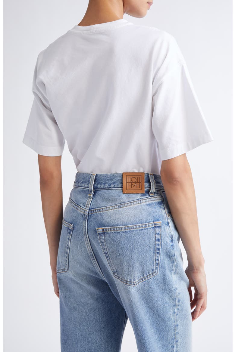 Twisted Organic Cotton T-Shirt, Alternate, color, OFF WHITE