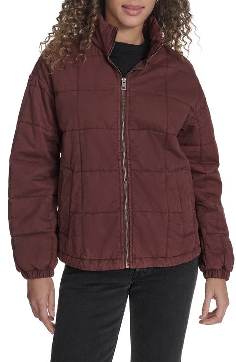 Box Quilted Water Resistant Cotton Jacket