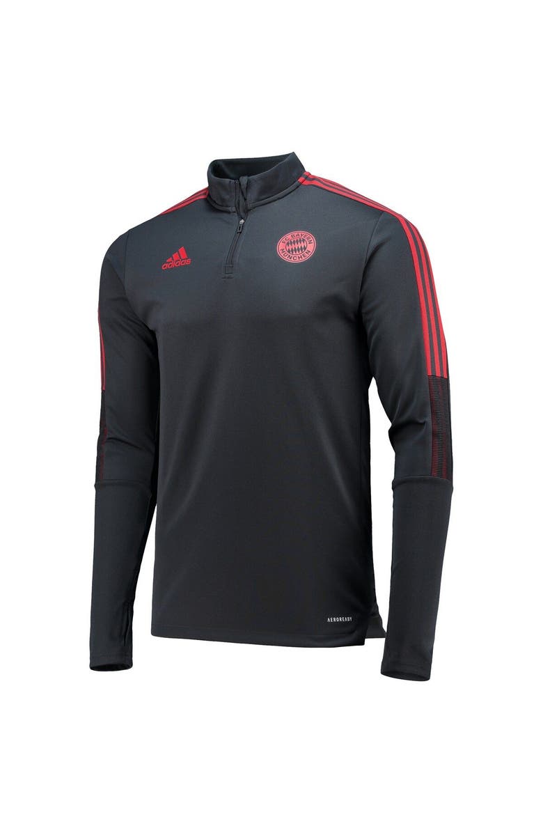 adidas Men's adidas Gray Bayern Munich AEROREADY 2021/22 Coaches Quarter-Zip Training Top, Alternate, color, 