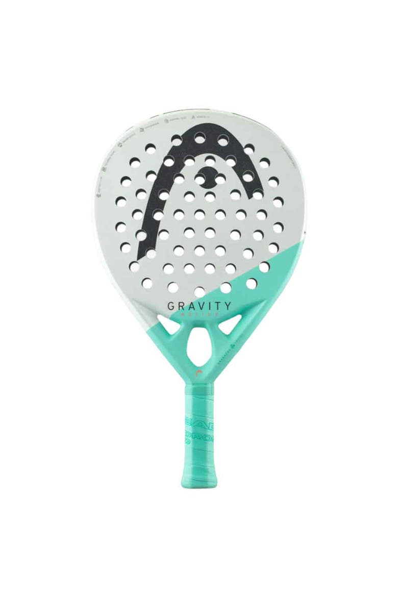 Gravity Motion Padel Racquet, Main, color, White/Teal