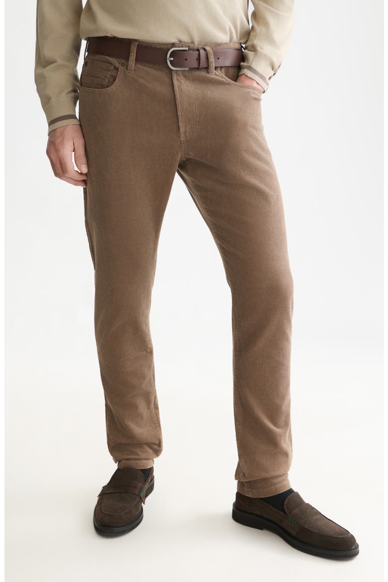 Ralston Stretch Cotton Corduroy Pants, Main, color, WALNUT
