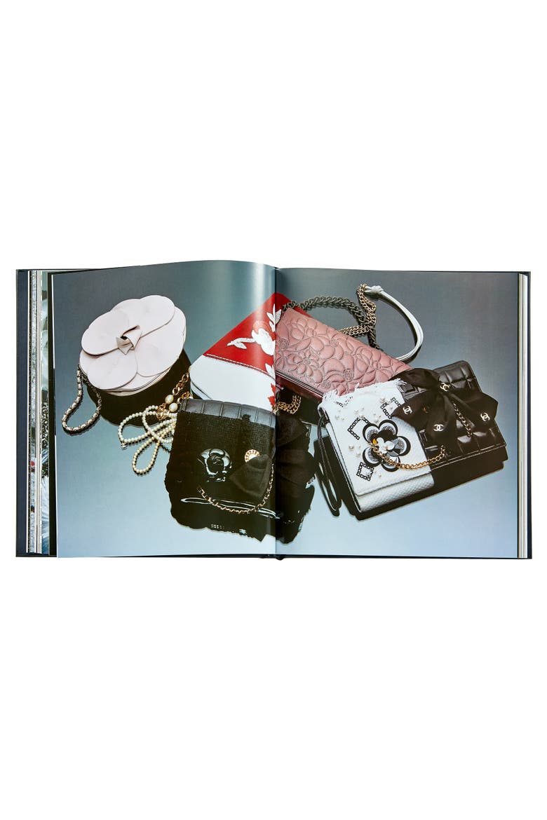 Chanel Collections and Creations Leather Coffee Table Book, Alternate, color, black