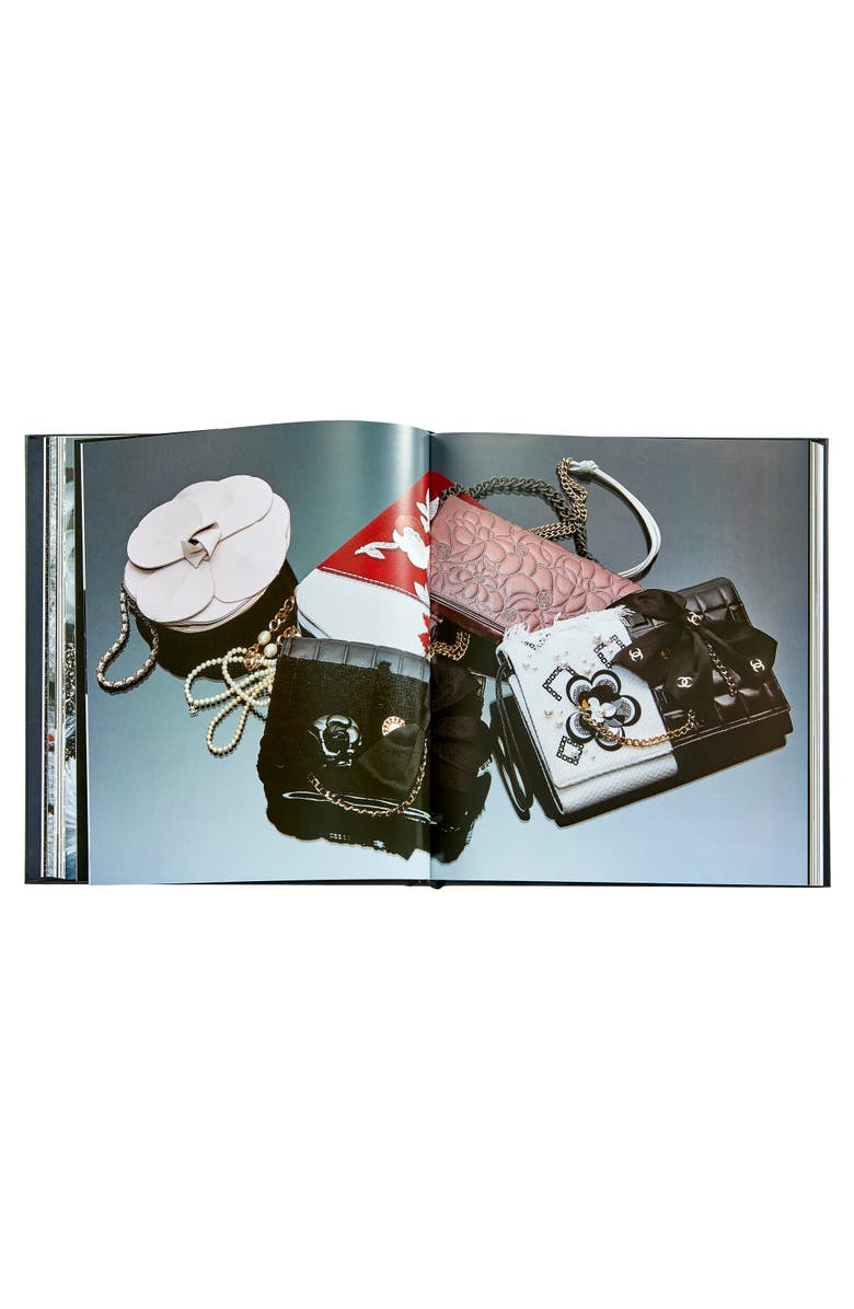 Graphic Image Chanel Collections and Creations Leather Coffee Table Book, Alternate, color, Black