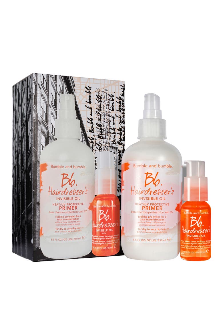 Smooth the Night Away Hairdresser's Invisible Oil Set $58 Value, Main, color, NO COLOR