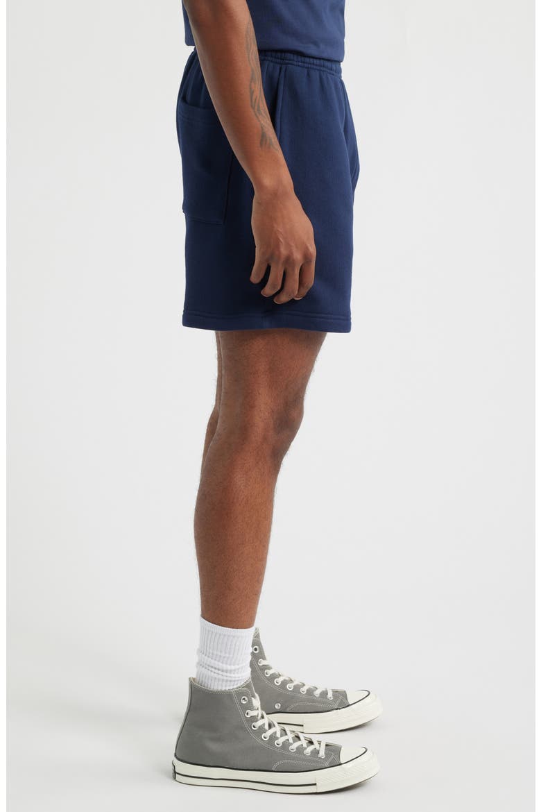 Mid Century Sweatshorts, Alternate, color, NAVY