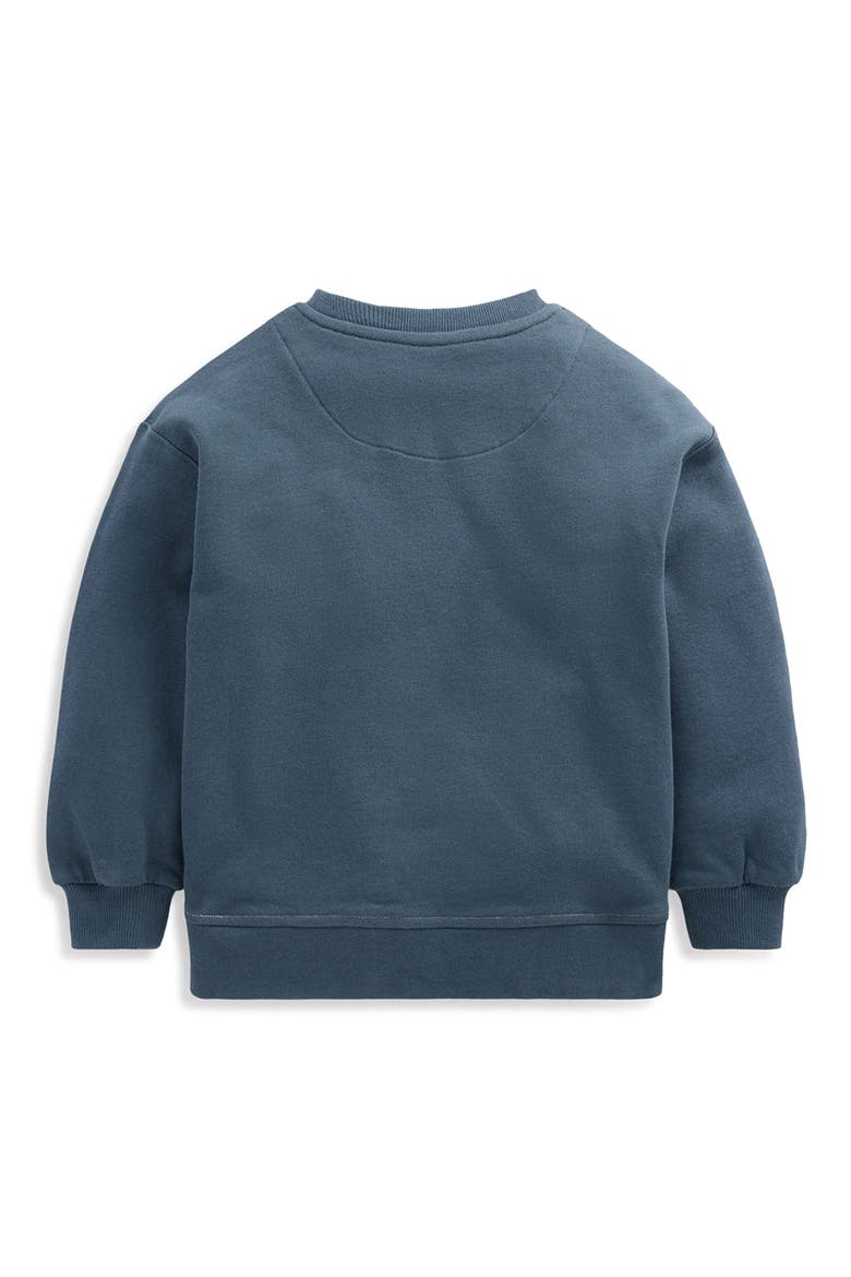 Kids' Glow Applique Sweatshirt, Alternate, color, COLLEGE NAVY SKULL