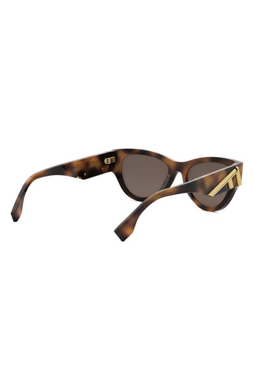 Fendi Cat's Eye Frame Sunglasses In Brown