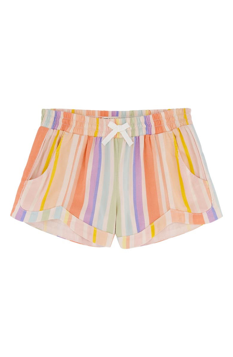 Billabong Kids' Mad for You Stripe Drawstring Shorts, Main, color, Salt Crystal