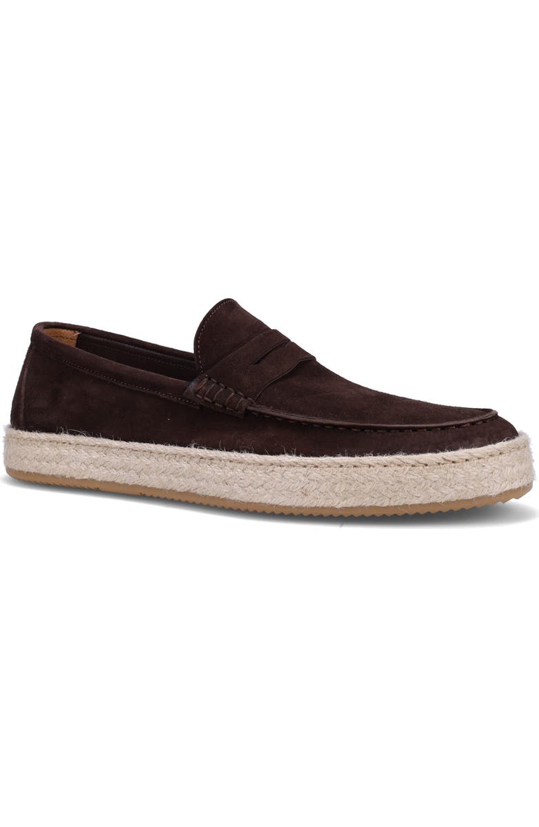 Ron White Dylan Penny Loafer Sneaker, Main, color, Chocolate