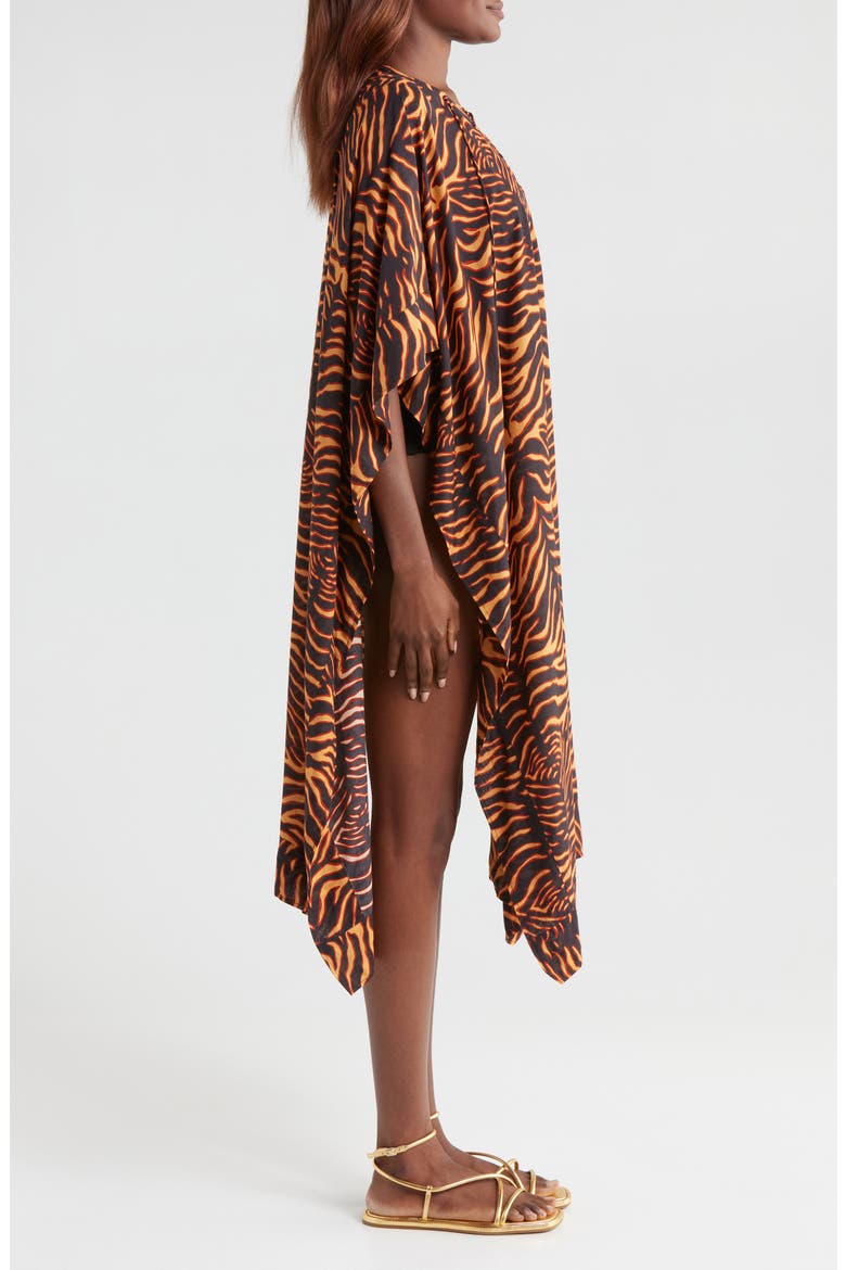 Estelle Laced Cover-Up Caftan, Alternate, color, TIGRE