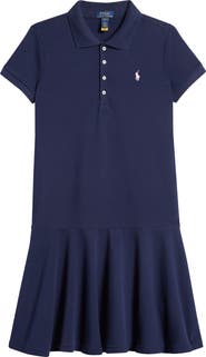 Polo Ralph Lauren Kids' Stretch Cotton Mesh Polo Dress