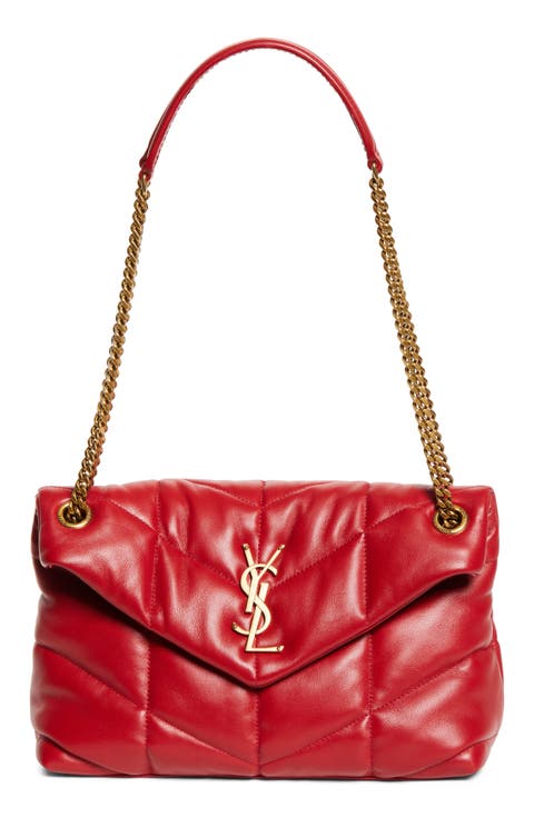 Small Loulou Leather Puffer Bag