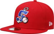 New Era Men's New Era Red Stockton Ports Authentic Collection Team Home 59FIFTY Fitted Hat
