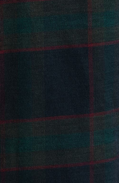 Vince Holme Plaid French Placket Corduroy Shirt Coastal Combo In Multi