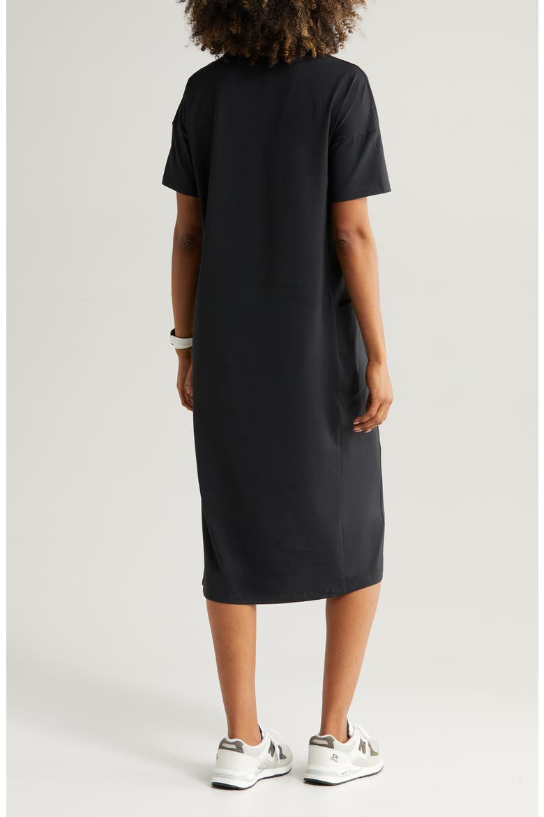 Departure Travel Shift Dress, Alternate, color, BLACK