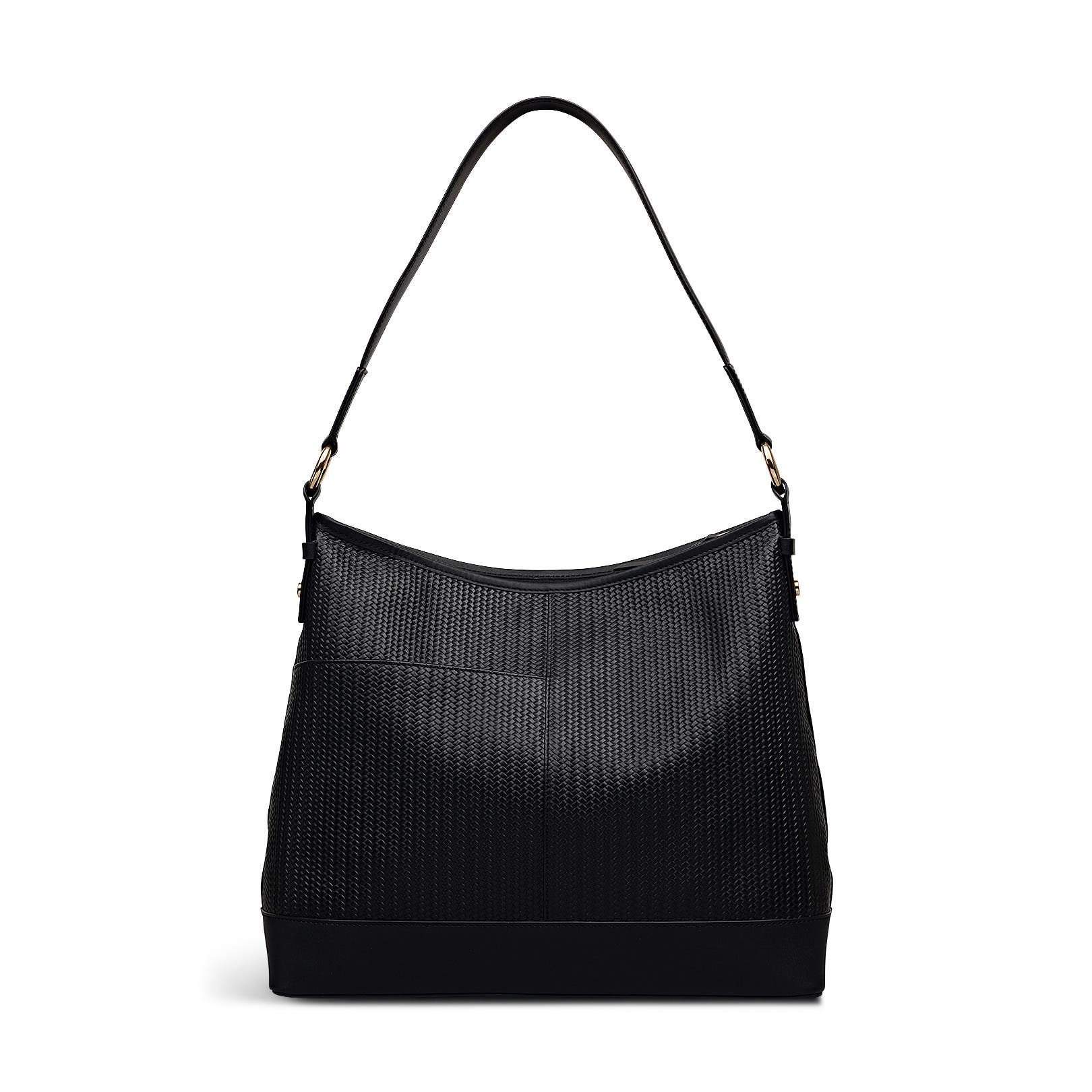 Radley Ebury - Weave Medium Ziptop Shoulder Bag, Alternate, color, Black