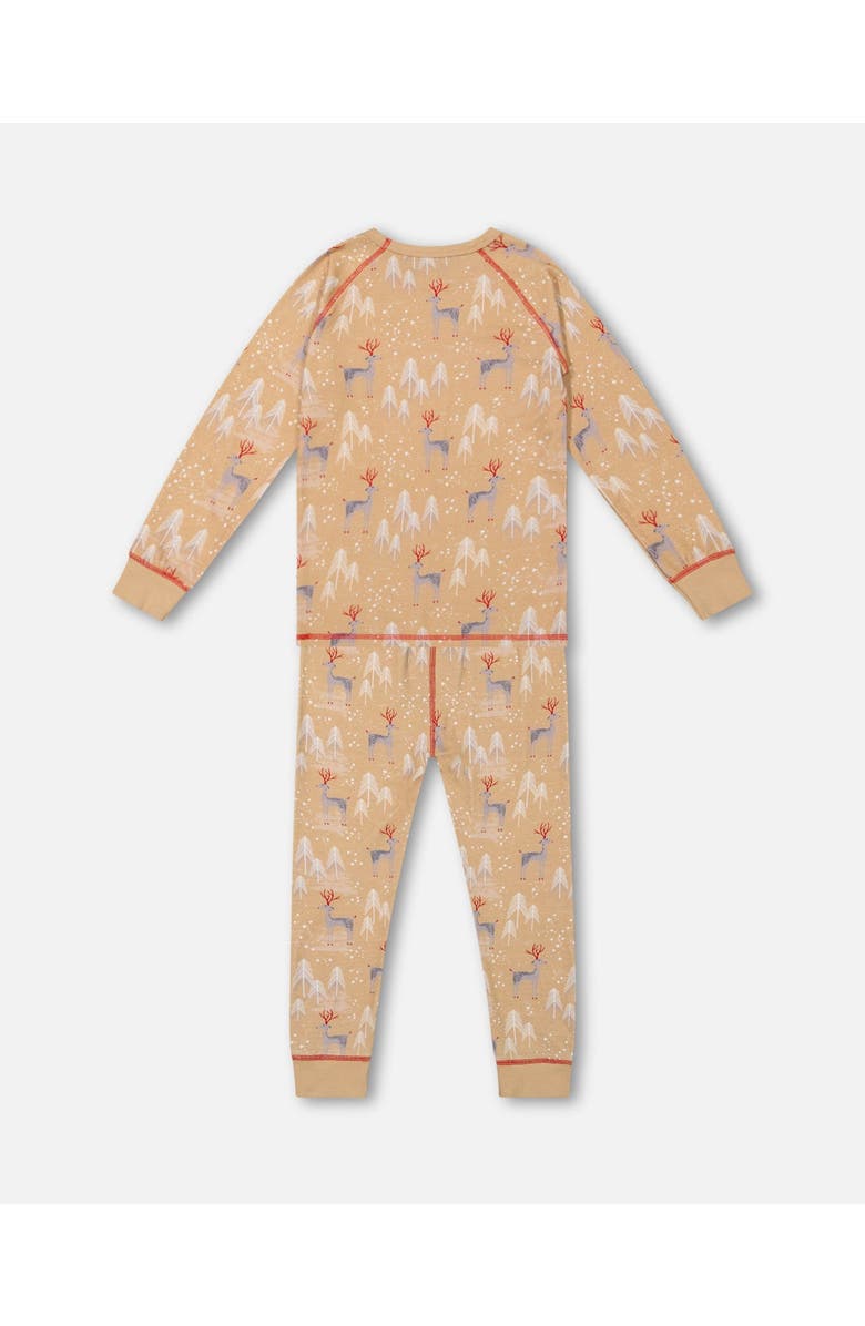 Deux par Deux Baby Unisex Organic Cotton Kid Two Piece Family Christmas Pajama Set, Alternate, color,