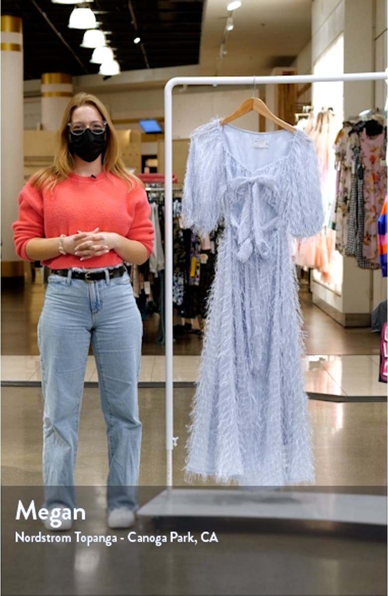 Fluffy Cutout Midi Dress, sales video thumbnail