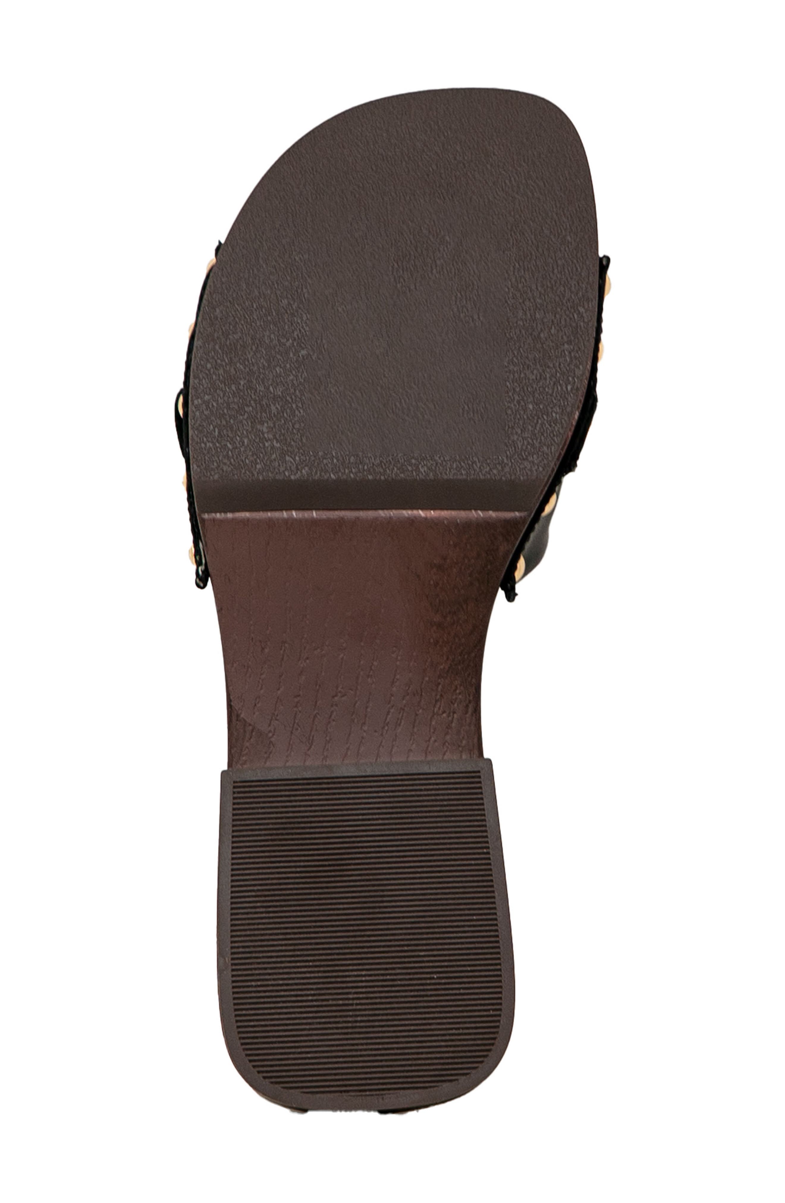 Slide Sandal, Alternate, color, BLACK PU