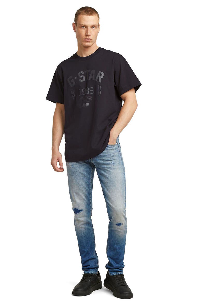 89 Organic Cotton Graphic T-Shirt, Alternate, color, DARK BLACK