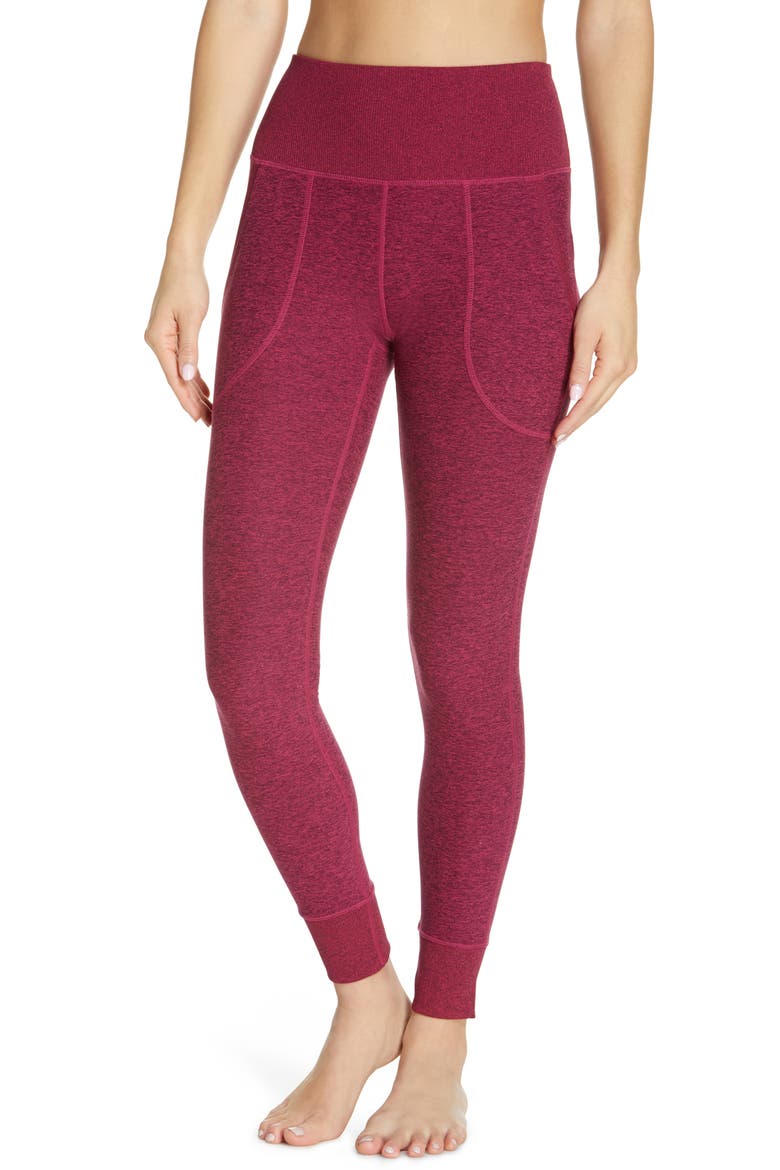 Restore Soft Pocket Leggings, Main, color, PURPLE CLARET