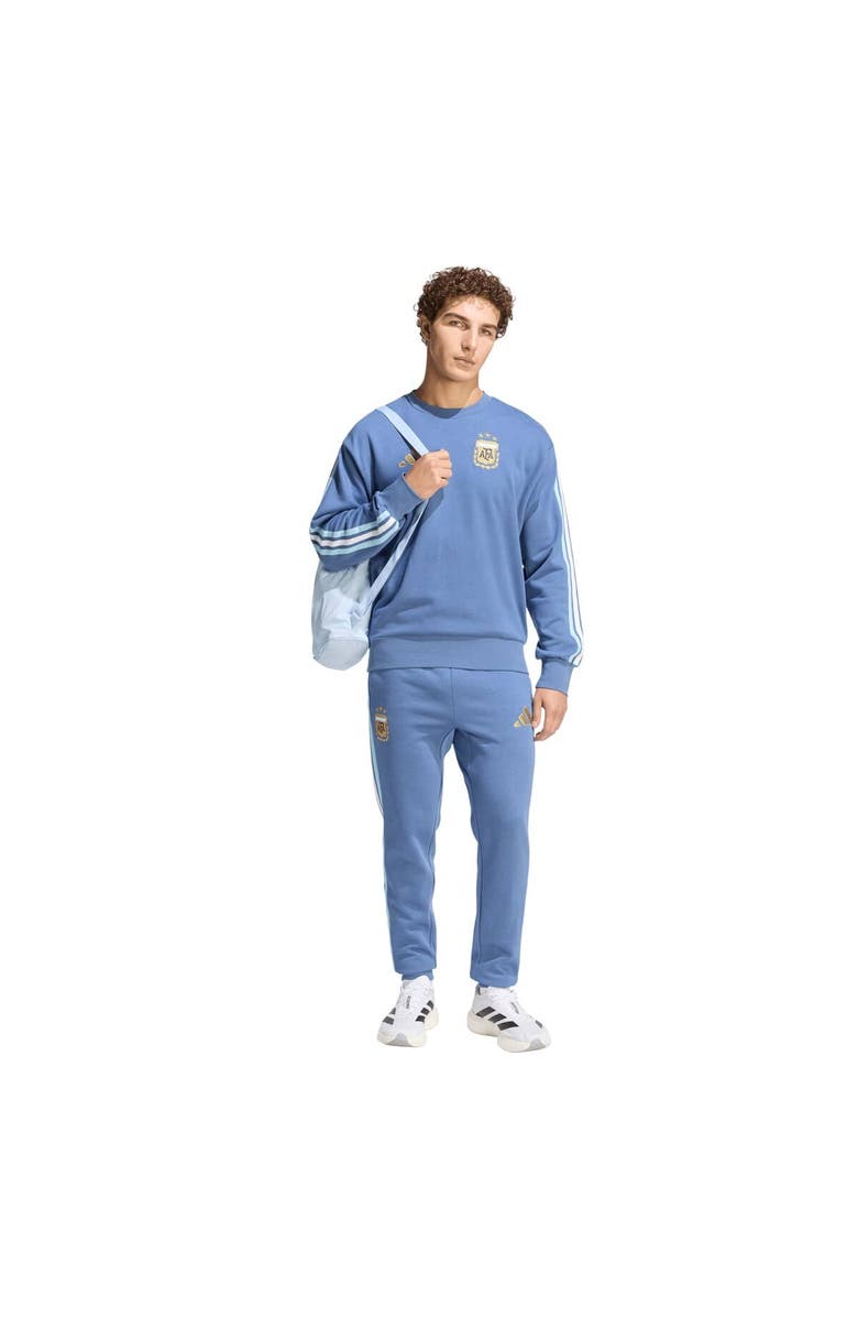 adidas Men's adidas  Blue Argentina National Team FIFA x World Cup Alphaskin Crewneck Sweatshirt, Alternate, color, Blue