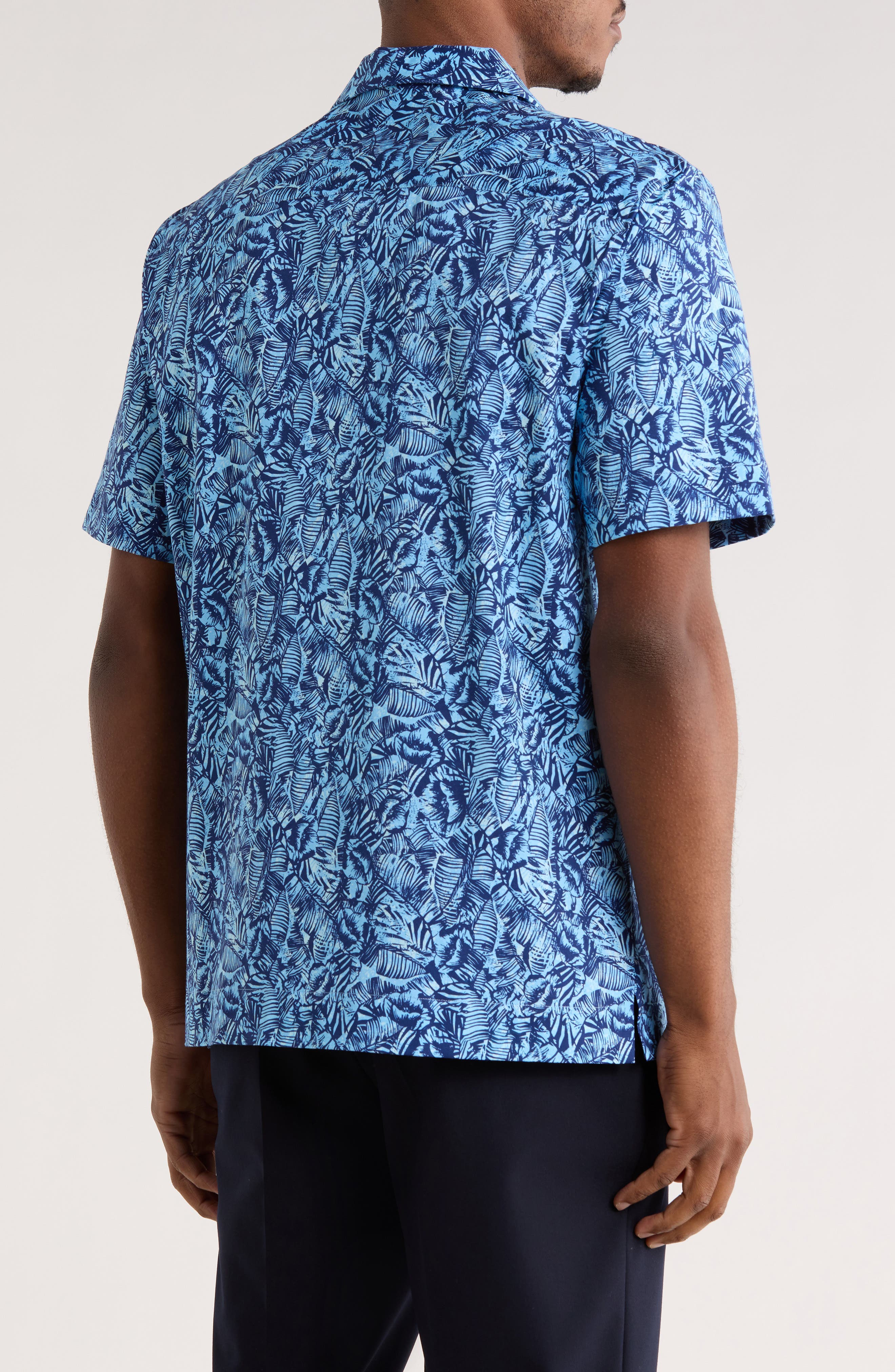Leaf Print Camp Shirt - image 2
