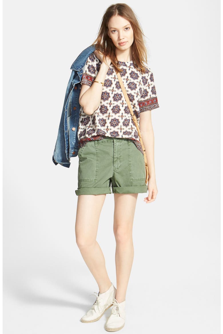 Fatigue Shorts, Alternate, color, PALM TREE