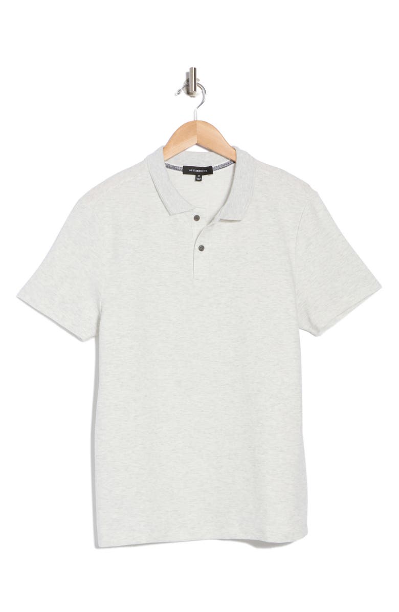 WESTZEROONE Rick Short Sleeve Polo, Alternate, color, Light Grey