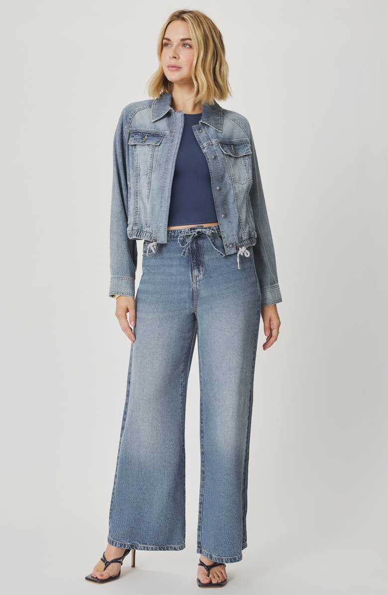 Splendid Lounge Denim Jacket, Alternate, color, Indigo Blue