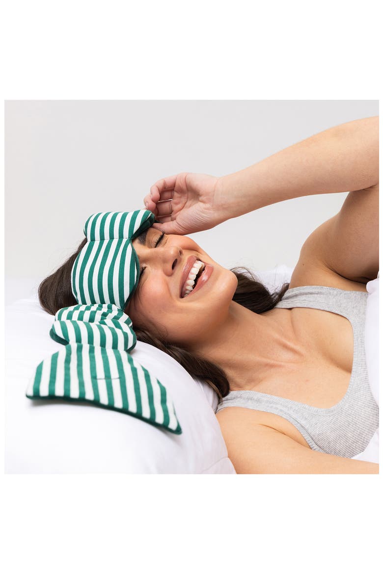 Sleep Mask, Alternate, color, GREEN CABANA