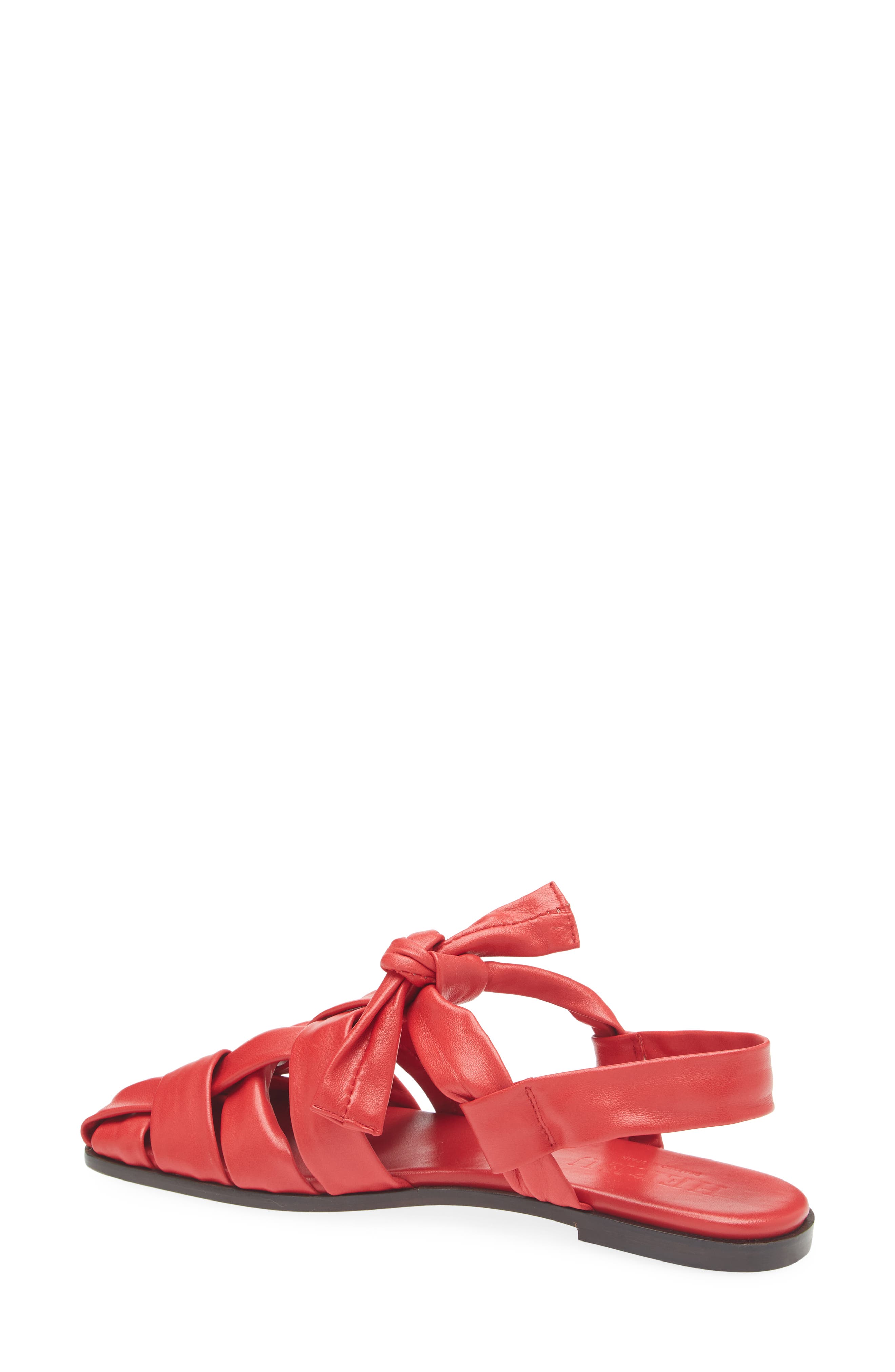 Bena Square Toe Slingback Sandal, Alternate, color, RUBY/ DARK BROWN