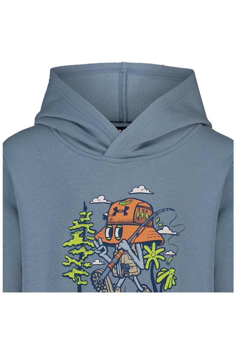 Kids' Bucky Fishing Graphic Hoodie, Alternate, color, BLUE WIND