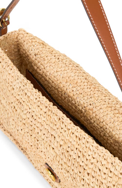 STAUD STAUD HARLOW RAFFIA SHOULDER BAG 