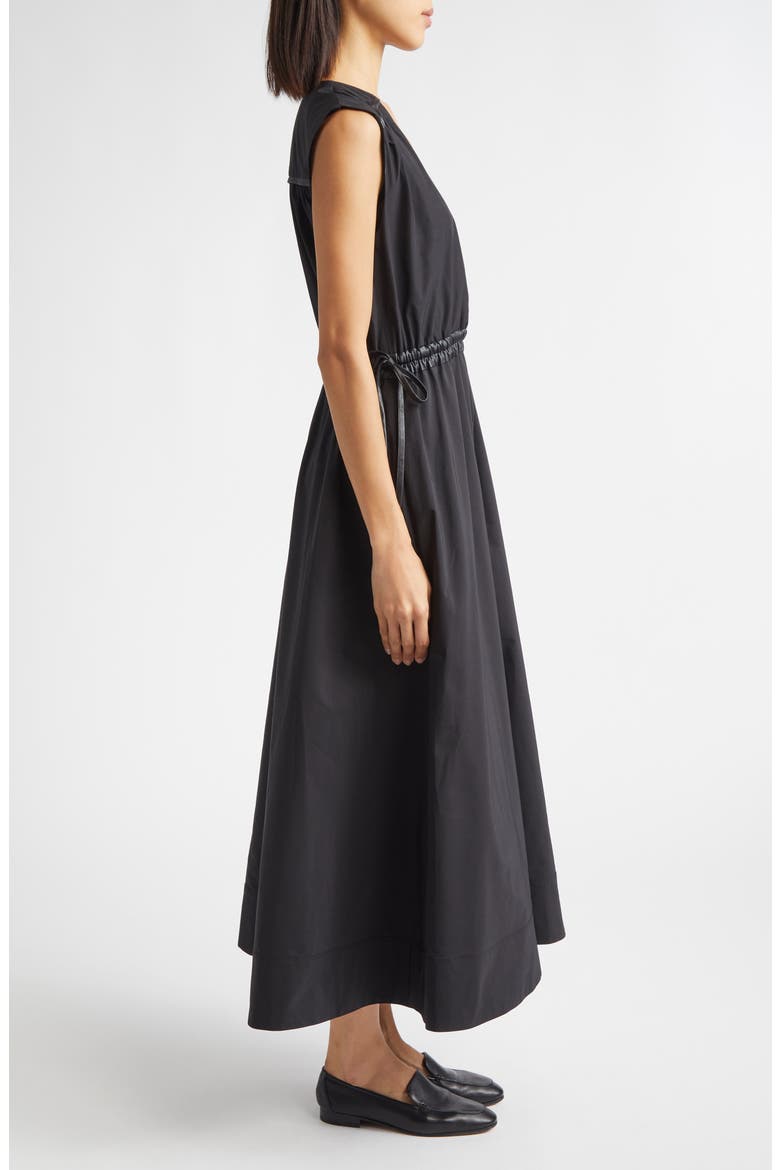 Eros Sleeveless Midi Dress, Alternate, color, BLACK
