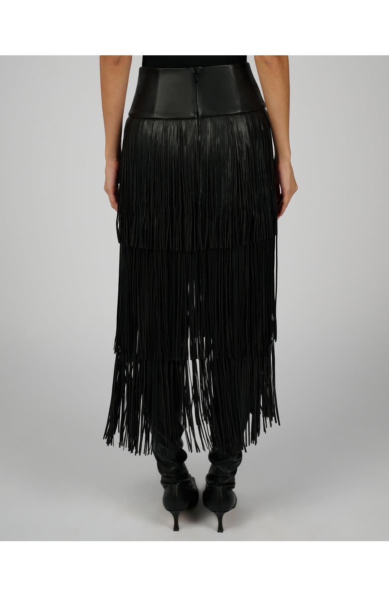 WeWoreWhat Fringe Midi Skirt, Alternate, color, 