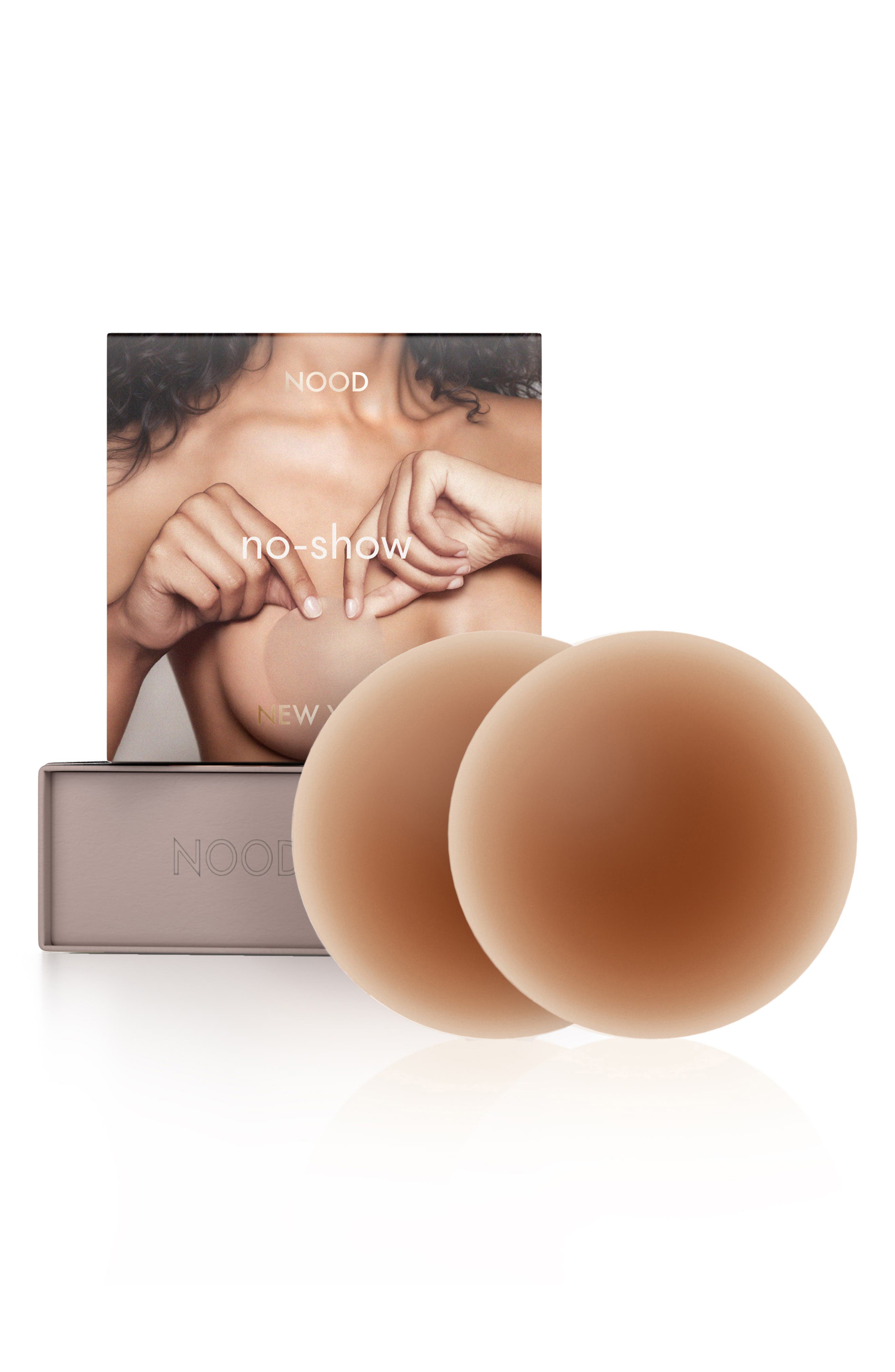 NOOD No-Show Reusable Round Nipple Covers in No.7 Bronze 