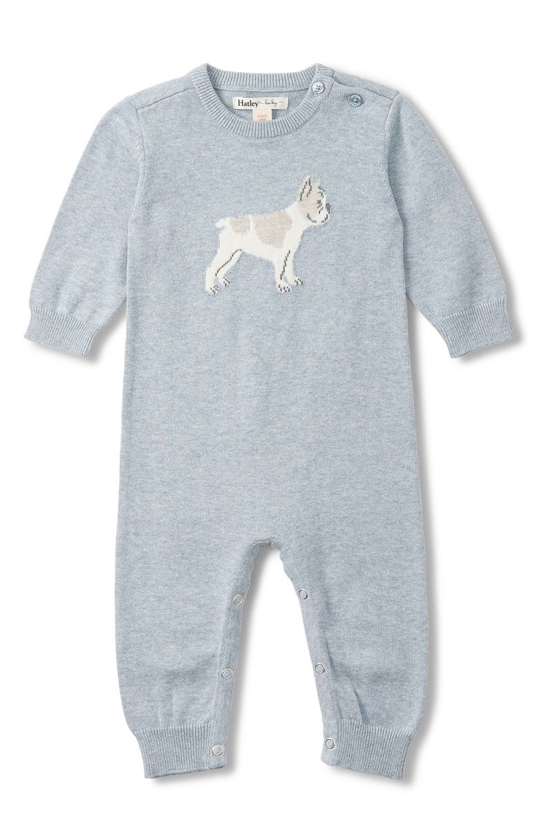 Hatley Little Bulldog Romper, Main, color, 