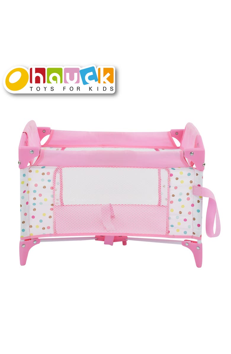 Hauck Love Heart Doll Play Yard Baby Doll Accessory Folds for Easy Storage and Travel, Alternate, color, Multicolored