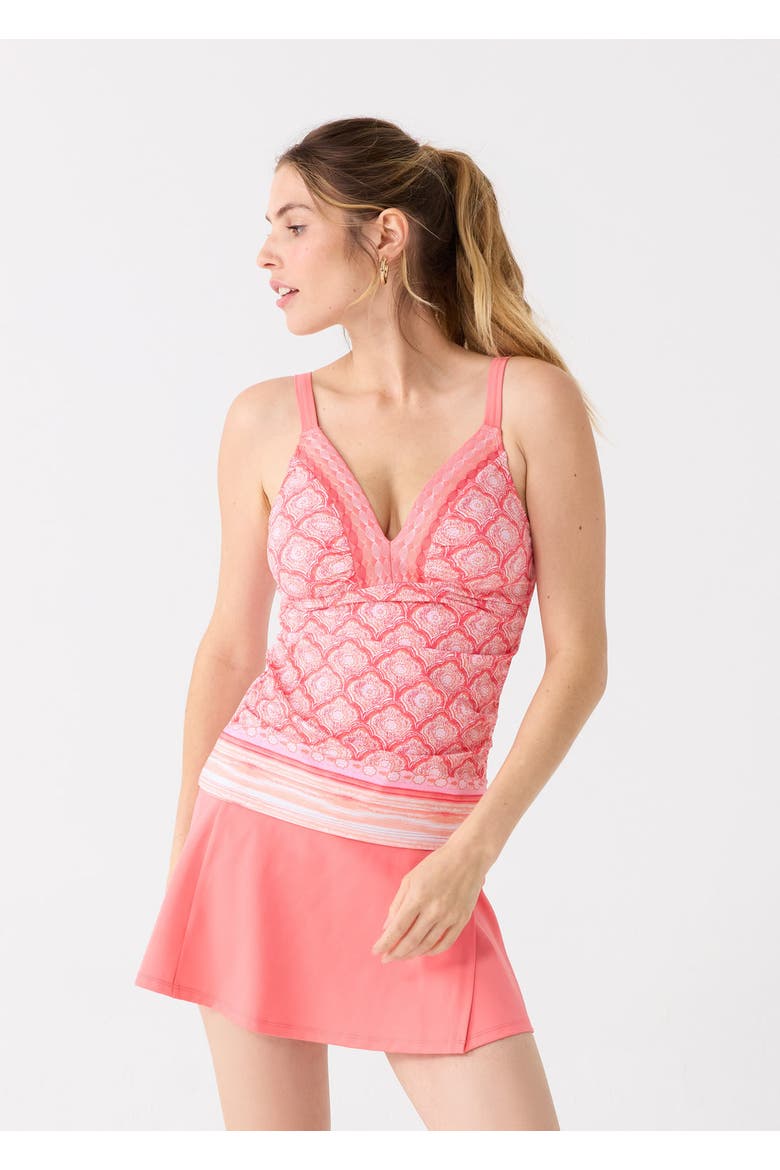 Embroidered Tankini Top, Main, color, Amelia Island