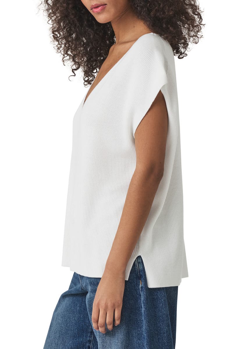 Splendid Octavia V-Neck Short Sleeve Sweater, Alternate, color, 