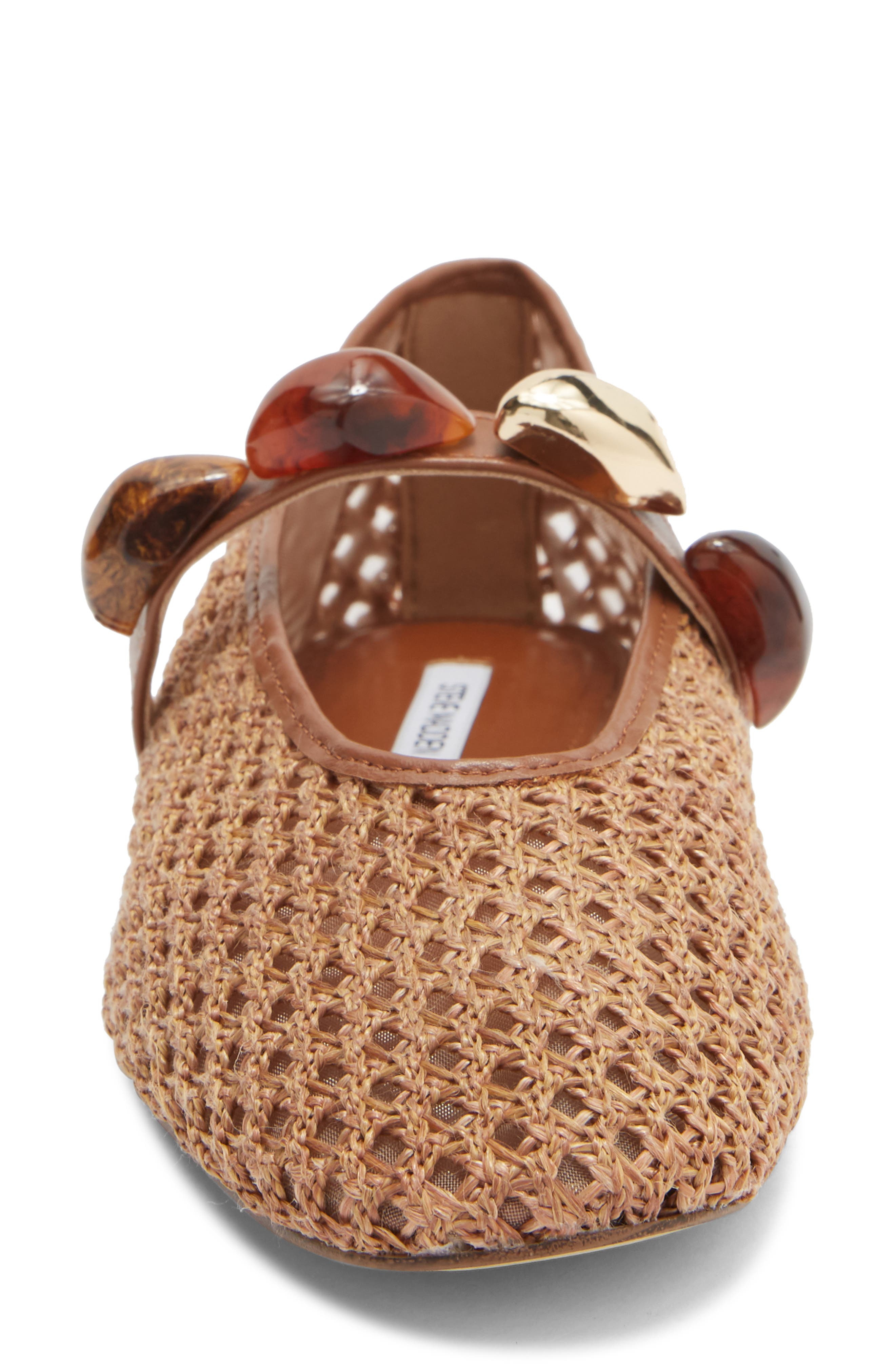 Steve Madden Poppin Flat, Alternate, color, Brown Raffia