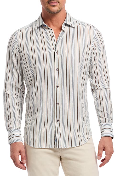 Stamford Stripe Button-Up Shirt