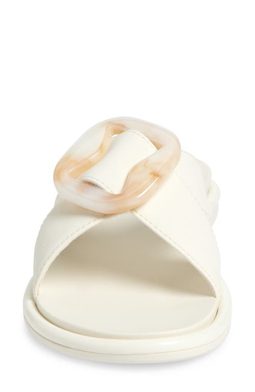 Olukai La'i Slide Sandal In White Sand/white Sand