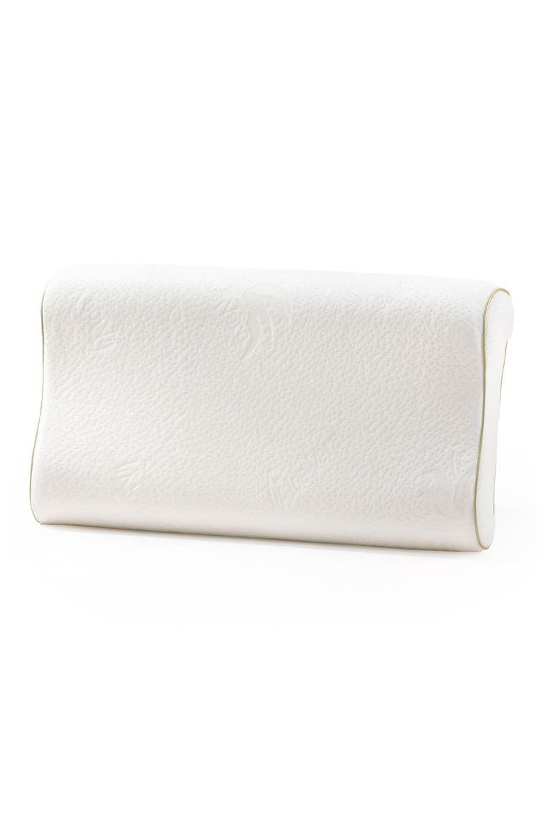 Sandwich Visco Pillow, Alternate, color, WHITE