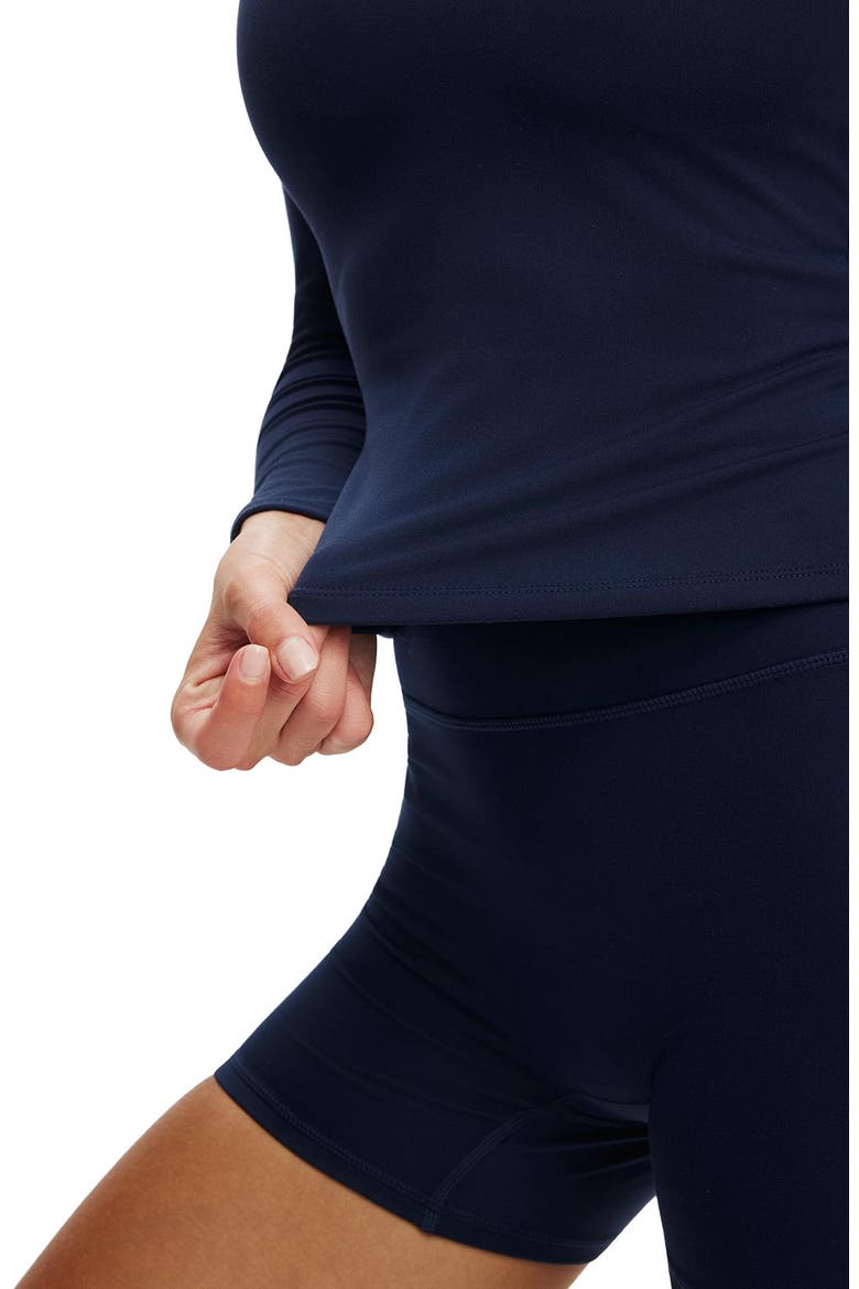 Women's Active Ultra Soft Scoop Neck Long Sleeve, Alternate, color, Prep Sport Navy