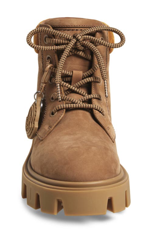 Moncler Peak City Lace-up Boot In Brown