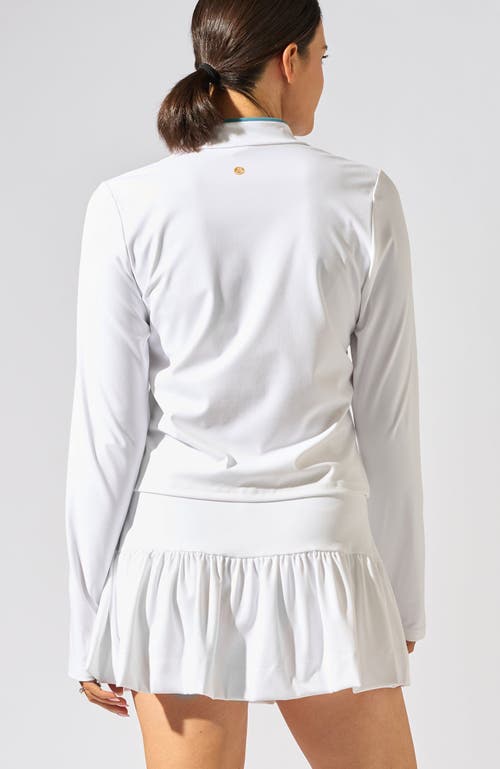 Bobbe Active Volley Long Sleeve Top In White