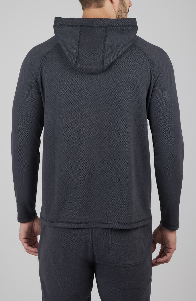 90 DEGREE BY REFLEX Silicon Tek Scuba Knit Gear-Up Hoodie, Alternate, color,